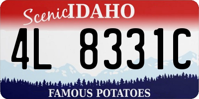 ID license plate 4L8331C
