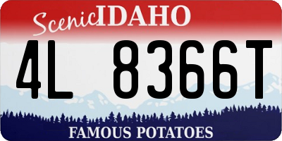 ID license plate 4L8366T