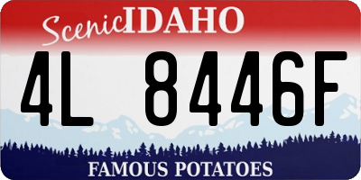 ID license plate 4L8446F