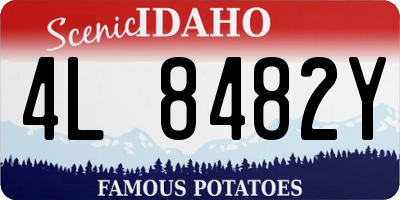 ID license plate 4L8482Y