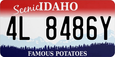 ID license plate 4L8486Y