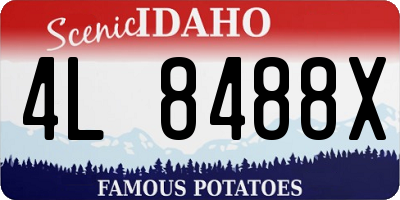 ID license plate 4L8488X
