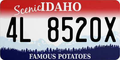 ID license plate 4L8520X