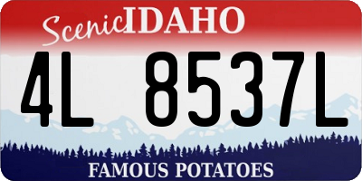 ID license plate 4L8537L