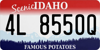 ID license plate 4L8550Q