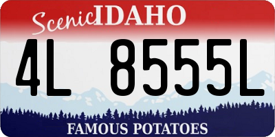 ID license plate 4L8555L