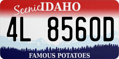 ID license plate 4L8560D