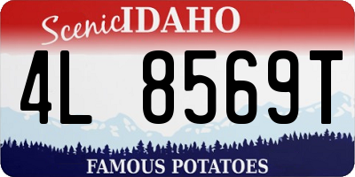 ID license plate 4L8569T