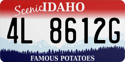 ID license plate 4L8612G