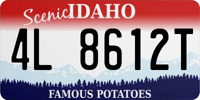 ID license plate 4L8612T
