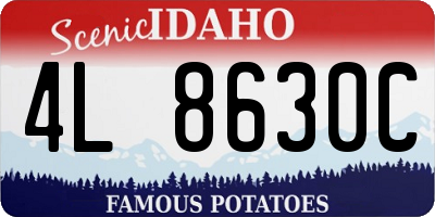 ID license plate 4L8630C