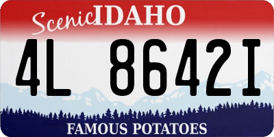 ID license plate 4L8642I