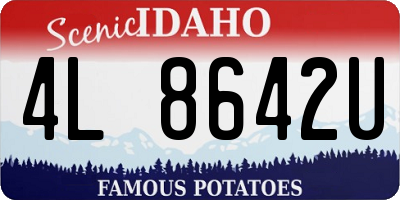 ID license plate 4L8642U
