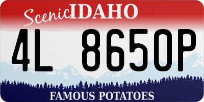 ID license plate 4L8650P