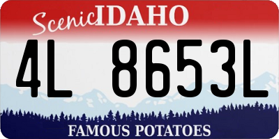 ID license plate 4L8653L