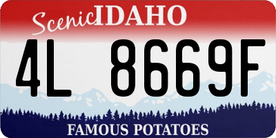 ID license plate 4L8669F