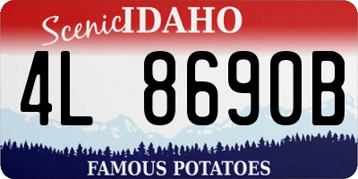 ID license plate 4L8690B