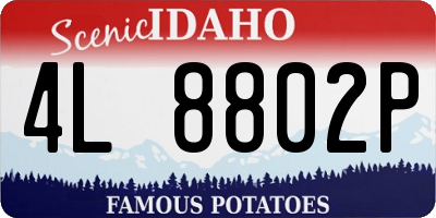 ID license plate 4L8802P