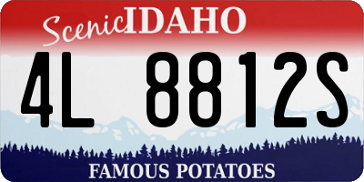 ID license plate 4L8812S