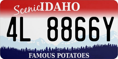 ID license plate 4L8866Y