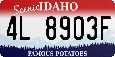 ID license plate 4L8903F
