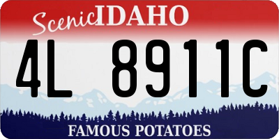 ID license plate 4L8911C