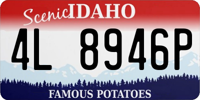 ID license plate 4L8946P