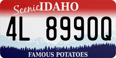 ID license plate 4L8990Q