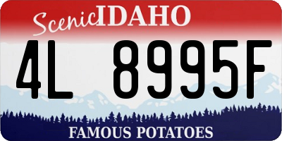 ID license plate 4L8995F