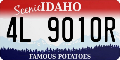 ID license plate 4L9010R