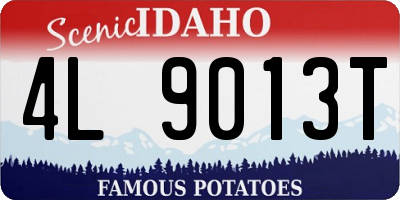 ID license plate 4L9013T
