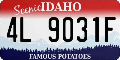 ID license plate 4L9031F
