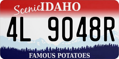 ID license plate 4L9048R