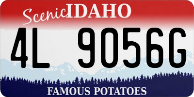 ID license plate 4L9056G