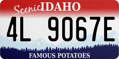 ID license plate 4L9067E