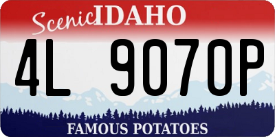ID license plate 4L9070P