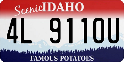 ID license plate 4L9110U