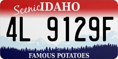 ID license plate 4L9129F