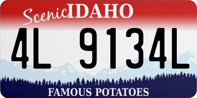 ID license plate 4L9134L