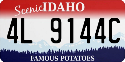 ID license plate 4L9144C