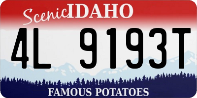ID license plate 4L9193T