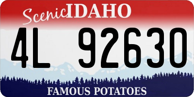ID license plate 4L9263O