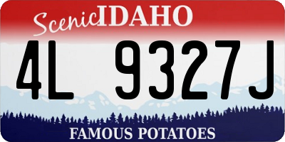 ID license plate 4L9327J
