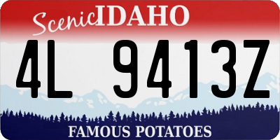 ID license plate 4L9413Z