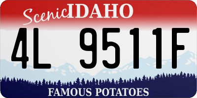 ID license plate 4L9511F