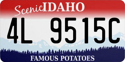 ID license plate 4L9515C