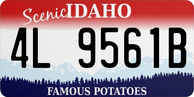 ID license plate 4L9561B