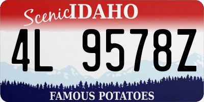 ID license plate 4L9578Z