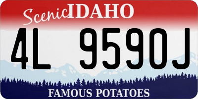 ID license plate 4L9590J