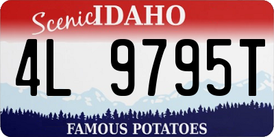 ID license plate 4L9795T